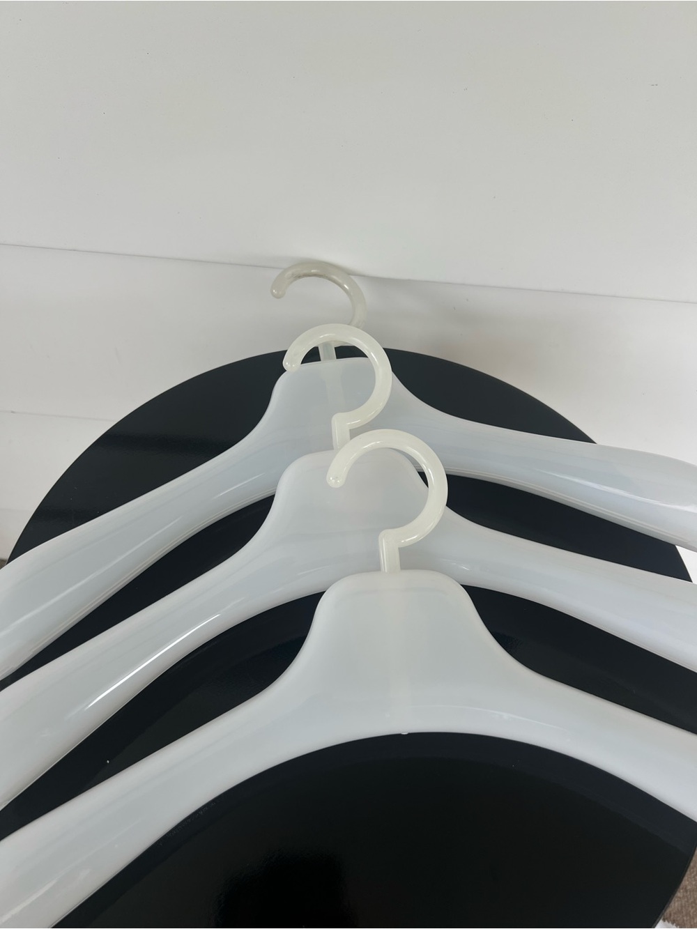 New The Container Store Clear plastic hangers